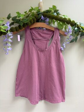 Lululemon Pima Cotton Tank in Terra Cotta Red, size 6/8/10